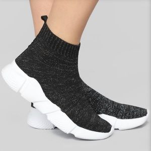 Overtime slip on sneakers/ sock-style High top